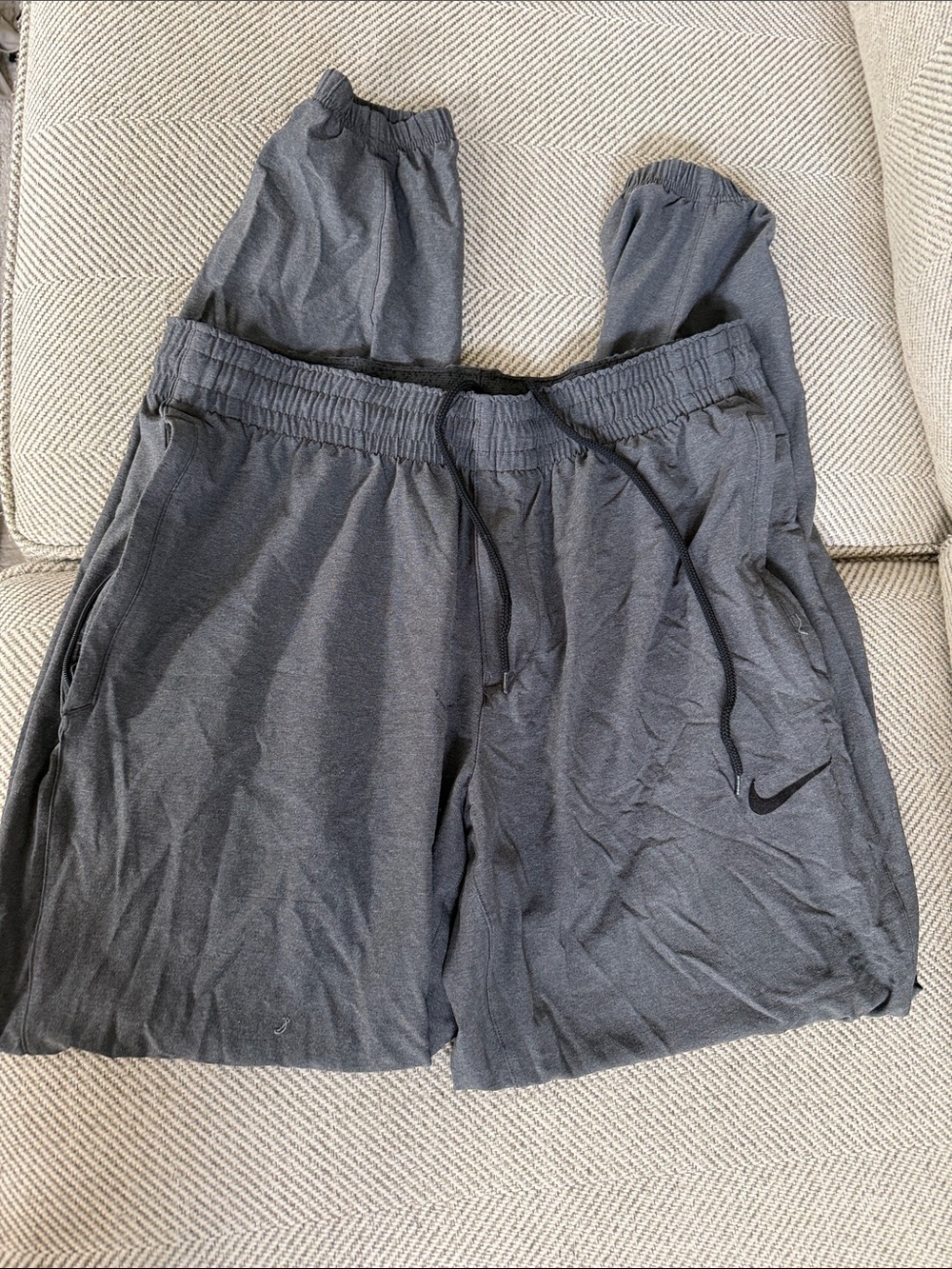 Nike Dark Gray Athletic Drawstring Shorts